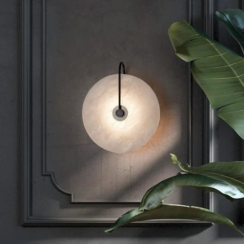 Marble Moon (Black/ Gold) - Wall Sconce LED Wall Light