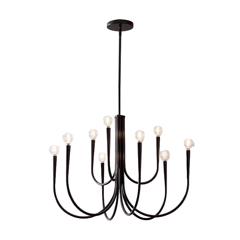 Aurena Black - Minimalist Chandelier E14 6/9/12 Heads