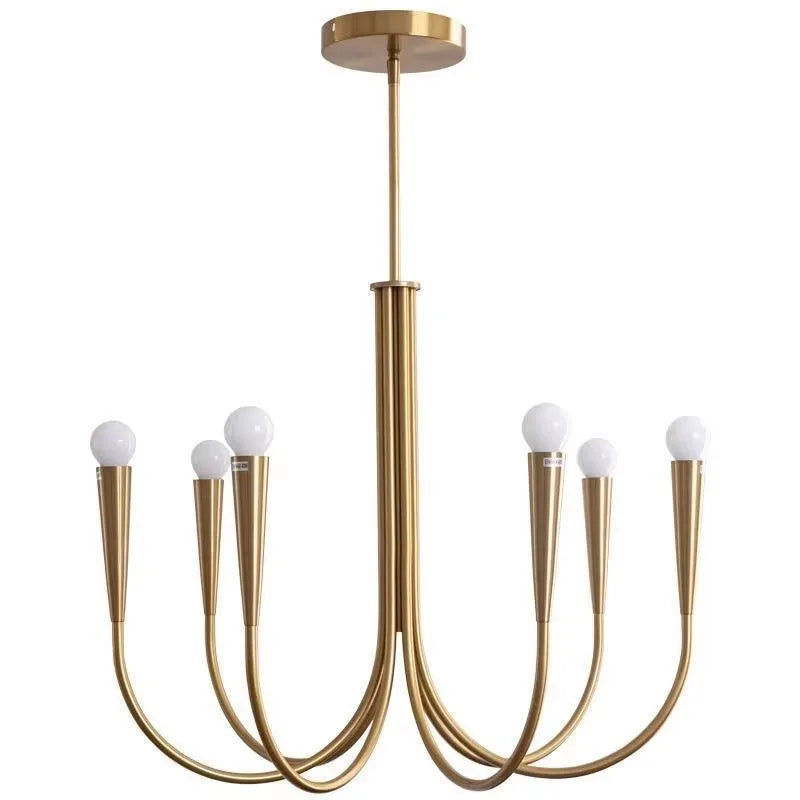 Aurena Gold - Minimalist Chandelier E14 6/9/12 Heads