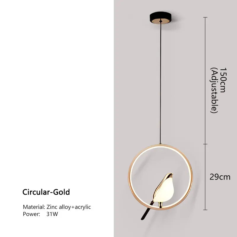 Magpie Ring - Gold (Pendant)