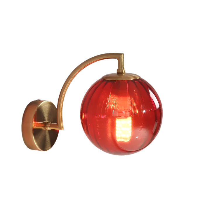 Snooker - Multicolour Glass Wall Sconce E14 Modern Wall Light