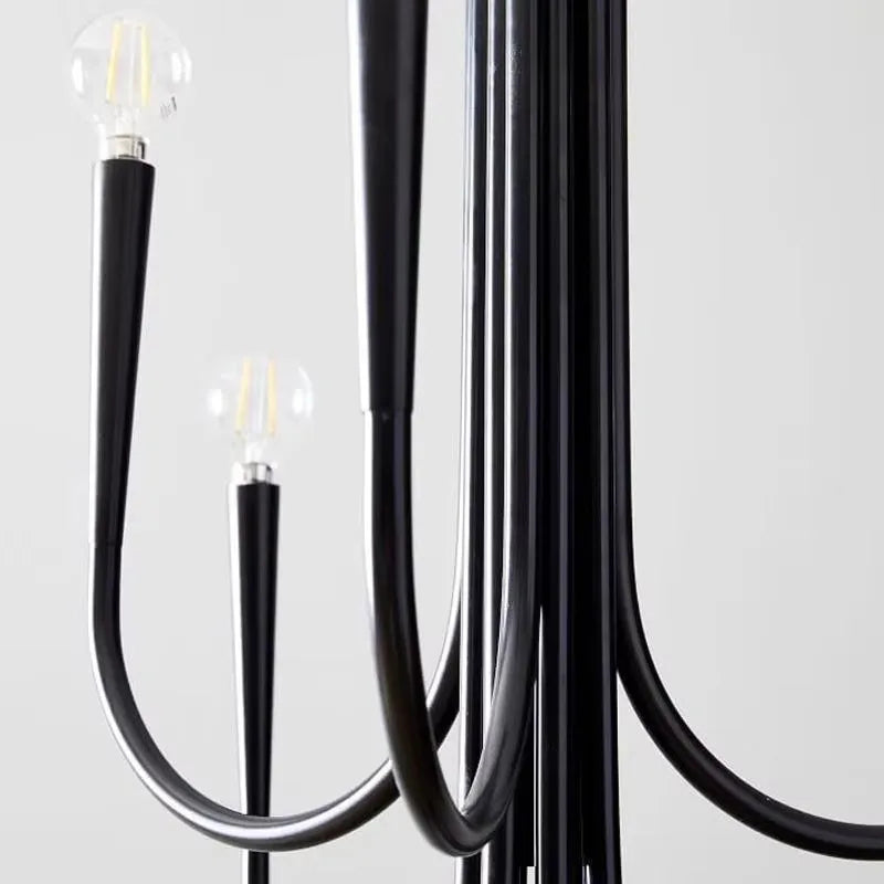 Aurena Black - Minimalist Chandelier E14 6/9/12 Heads