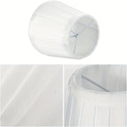 Plain White Clip-On Barrel Pleated Fabric Lamp Shades - 6pcs