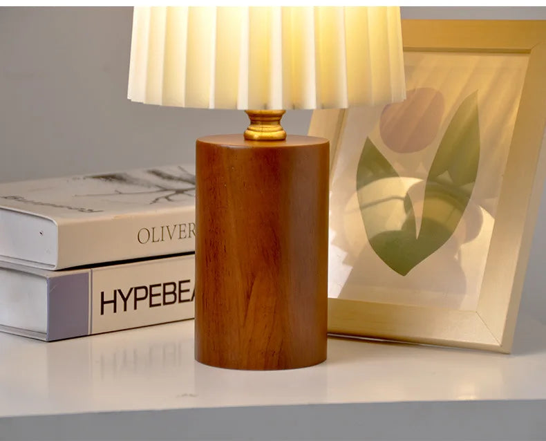Wood & Cone USB - USB Table Lamp Fabric Lampshade