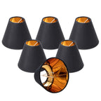 Clip on Chandelier Lampshades (White/ Linen/ Black) - 6pcs