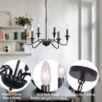 Signo Candle Chandlier - Minimalist Chandelier (4/6/8)