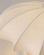 Kiku Cream - Japandi Ceiling Flush Light with Handcrafted Lampshade