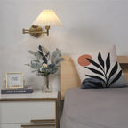 Aurena Candle Rocker - Folding Wall Light Fabric Lampshade
