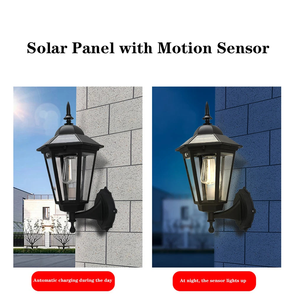 Tower Sol - Auto Sensor Solar Outdoor Wall Light (Bronze/ Black)