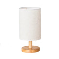 Wood Roller - Minimalist Table Lamp USB Powered Wooden Base Bedside Lamp