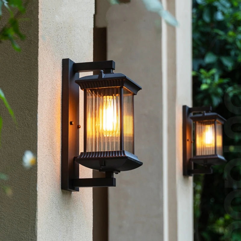 Nobu Lantern - Minimalist Outdoor Wall Light