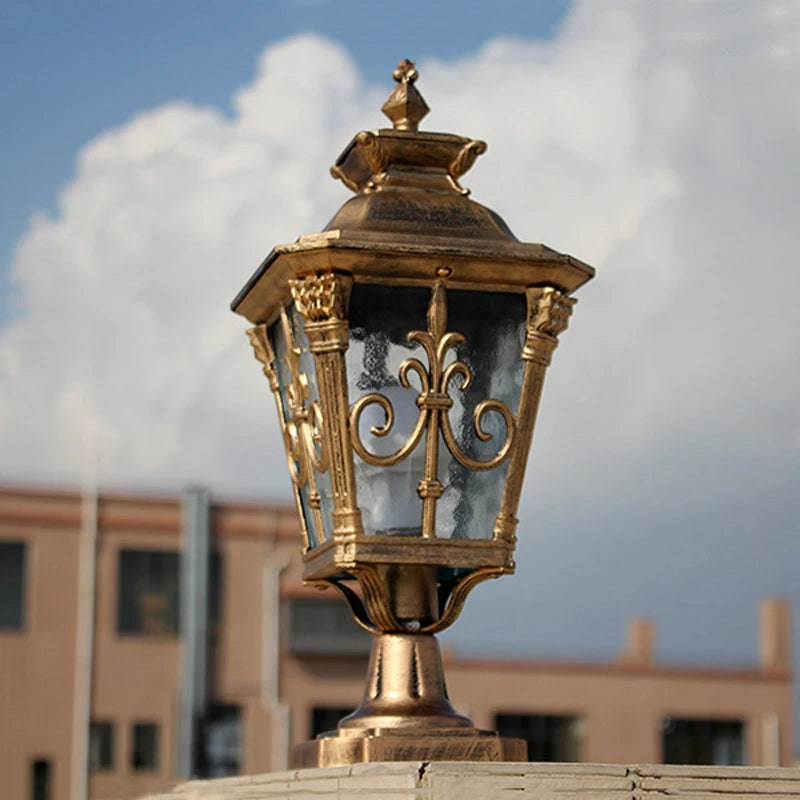 Bishop Pillar Bronze - Outdoor Pedestal Light E27 Waterproof IP65