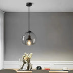 Globelet Grey (20/25cm) - Glass Pendant Lamp
