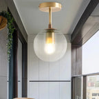 Midas Globe - Glass Ceiling Flush Light