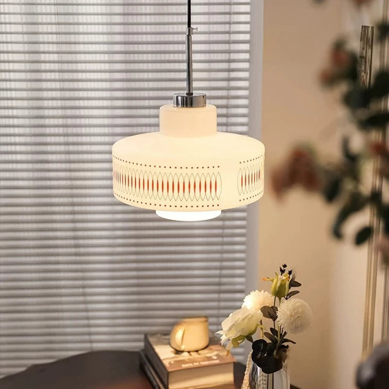 Rossa Lattice - Retro Glass Pendant Lamp