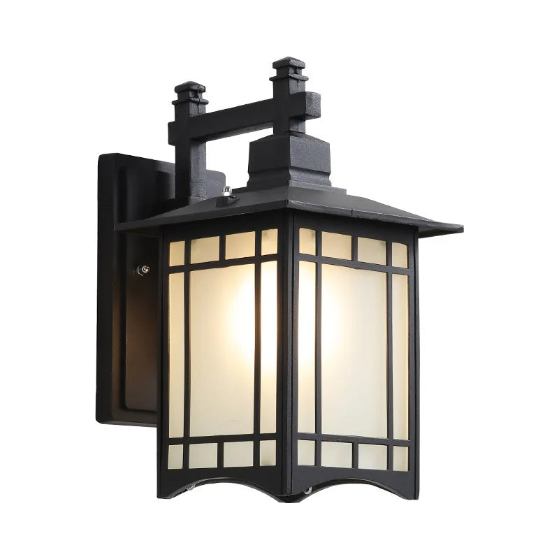 Zen Lantern - Outdoor Lighting E27 Waterproof Japanese Style Wall Sconce