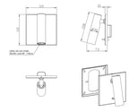 Stellaris Spot Square - Adjustable Wall Light Spotlight