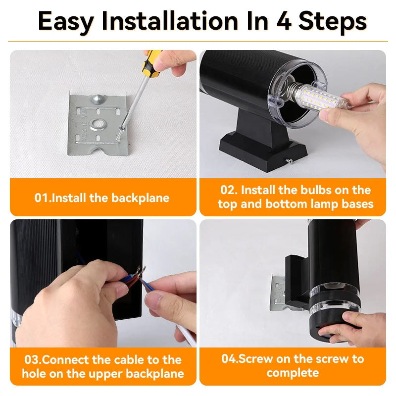 Axis Cylinder - Outdoor Wall Light Waterproof IP65