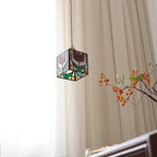 Tiffany Cube Tulip - Stained Glass Pendant Lamp
