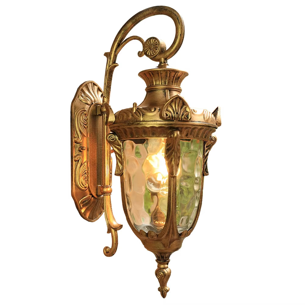 Abbey Bronze - Vintage Outdoor Lighting Waterproof IP65 Wall Sconce E27 Wall Light