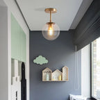 Midas Globe - Glass Ceiling Flush Light
