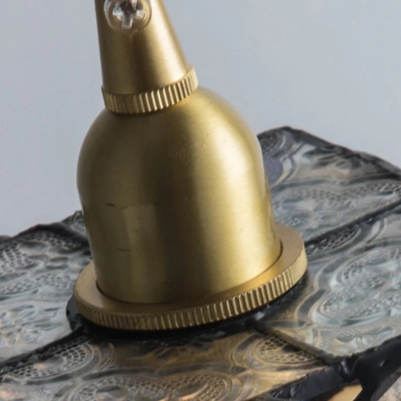 Tiffany Cube Flowers - Stained Glass Pendant Lamp