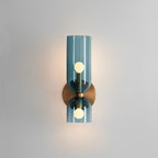 Opaline Hourglass Blue - Up & Down Wall Light