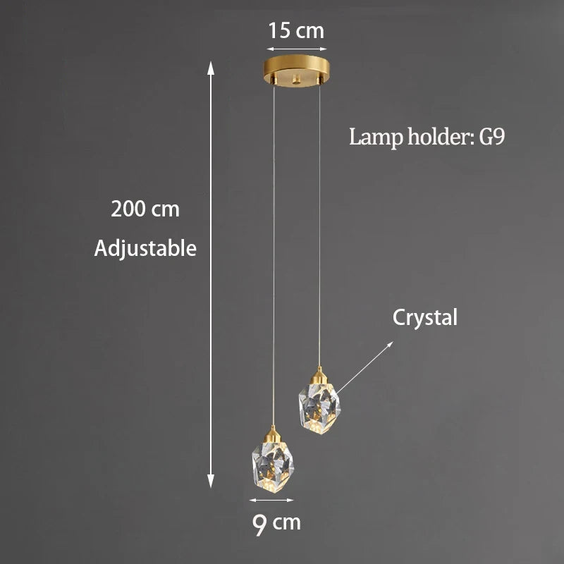 Crystal Nugget - Small Crystal Chandelier