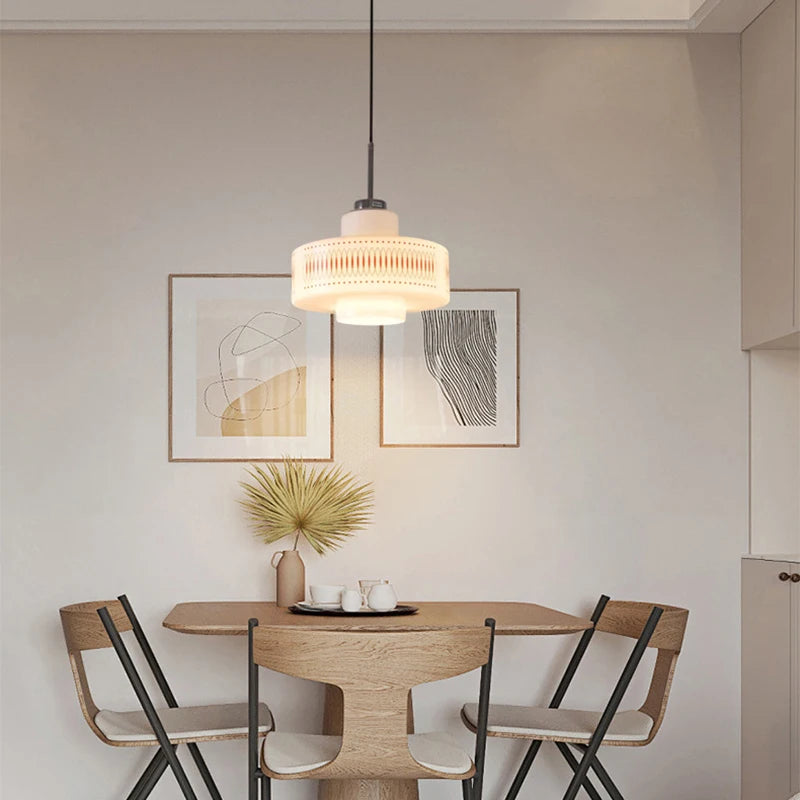 Rossa Lattice - Retro Glass Pendant Lamp