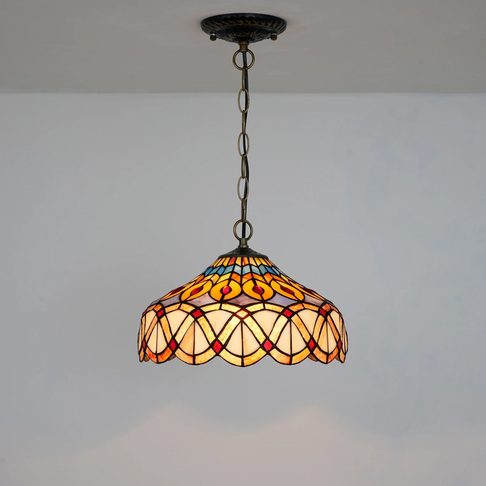 Tiffany Circus - Retro Ceiling Light Pendant 40W E27