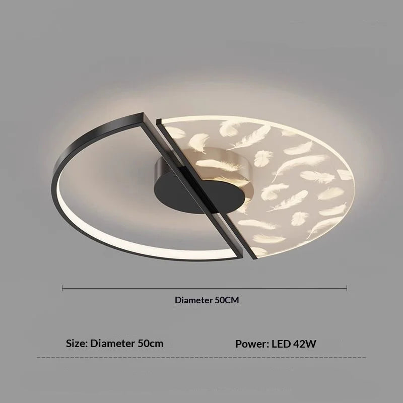 Quill Disc - Modern Ceiling Flush Light