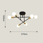 Delta Hexad - Minimal Ceiling Flush Light