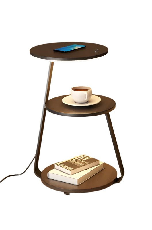 Cake Stand - Wooden Coffee Table Floor Lamp LED Bedside Lamp