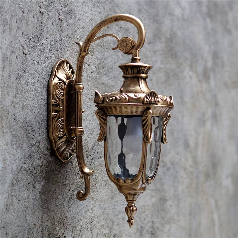 Abbey Bronze - Vintage Outdoor Lighting Waterproof IP65 Wall Sconce E27 Wall Light