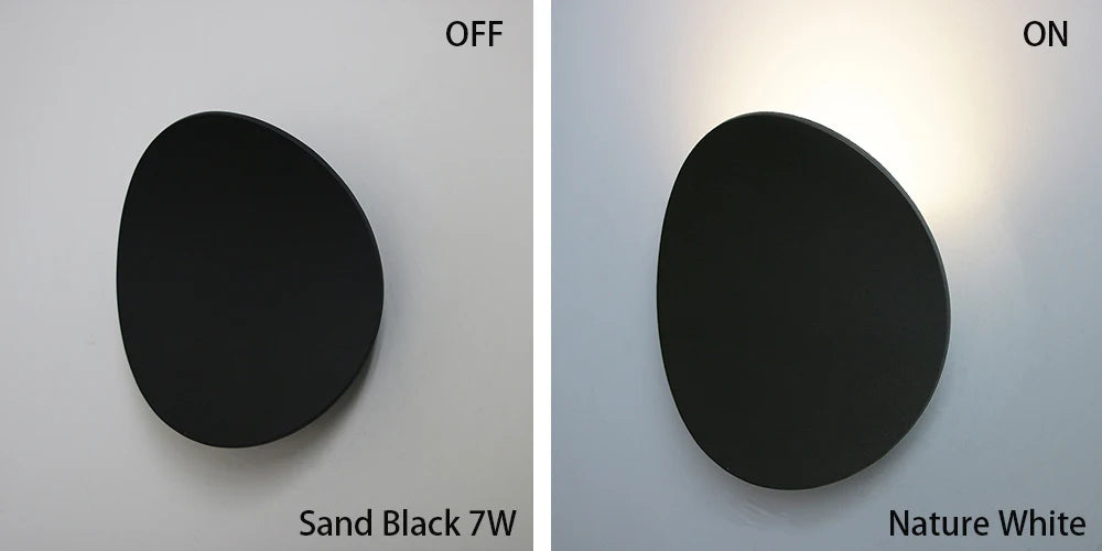 Macaron Disc (Black/ White/ Gold) - Minimalist Wall Light 7W LED