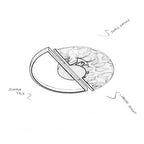 Quill Disc - Modern Ceiling Flush Light