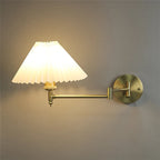 Aurena Candle Rocker - Folding Wall Light Fabric Lampshade