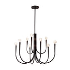 Aurena Black - Minimalist Chandelier E14 6/9/12 Heads