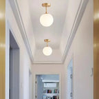 Midas Globe - Glass Ceiling Flush Light