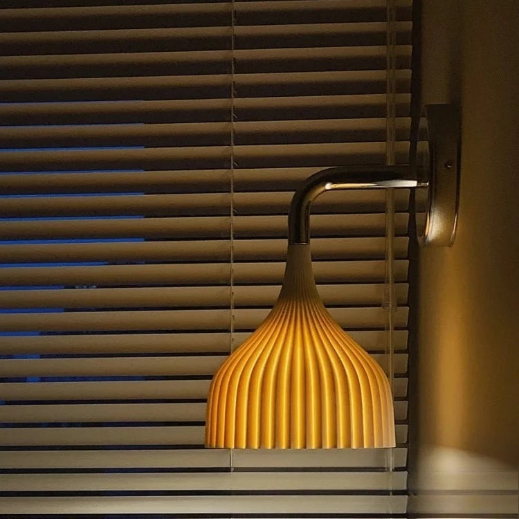 Campana Chrome (Clear/ White/ Yellow) - Modern Glass Wall Sconce