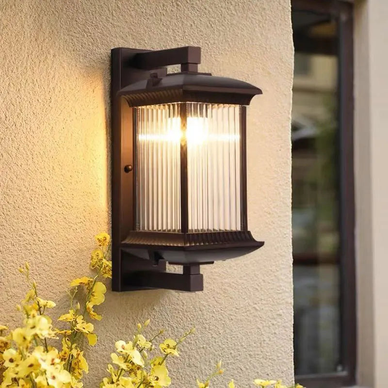 Nobu Lantern - Minimalist Outdoor Wall Light