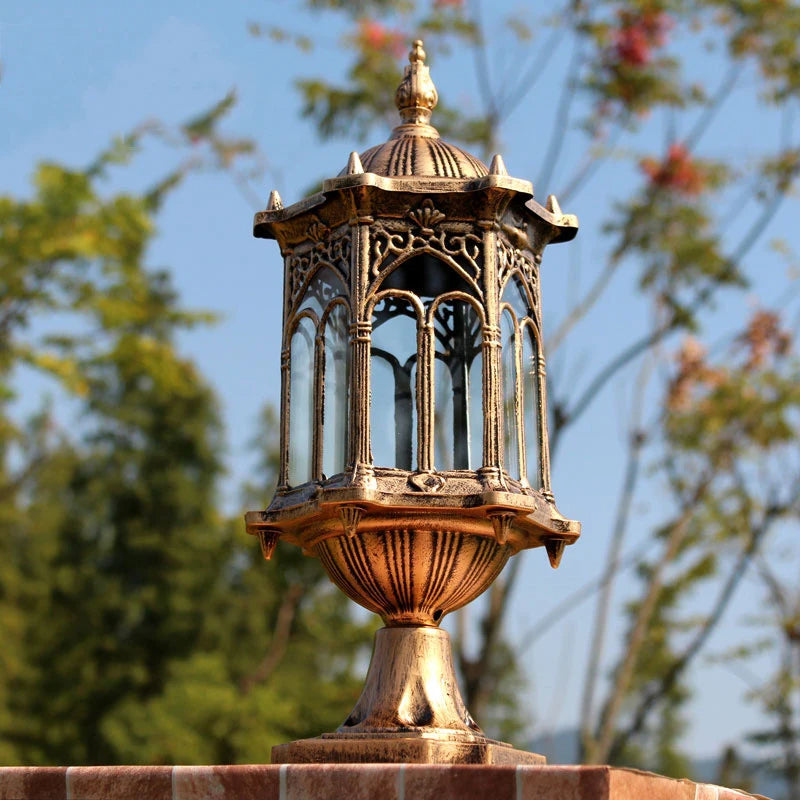 Regal Pillar Bronze - Outdoor Pedestal Light E27 Waterproof IP54