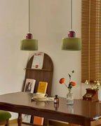 Red Beanie - Stained Glass Pendant Lamp
