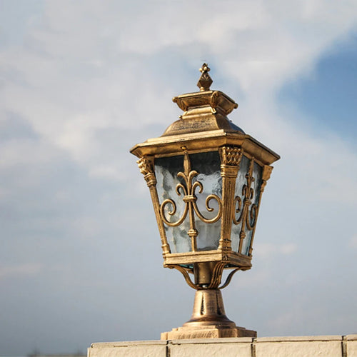 Bishop Pillar Bronze - Outdoor Pedestal Light Waterproof IP65