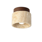 Travertine Downlight Tube - Japanese Ceiling Light Fixture 5W E27