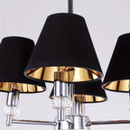 Clip on Chandelier Lampshades (White/ Linen/ Black) - 6pcs
