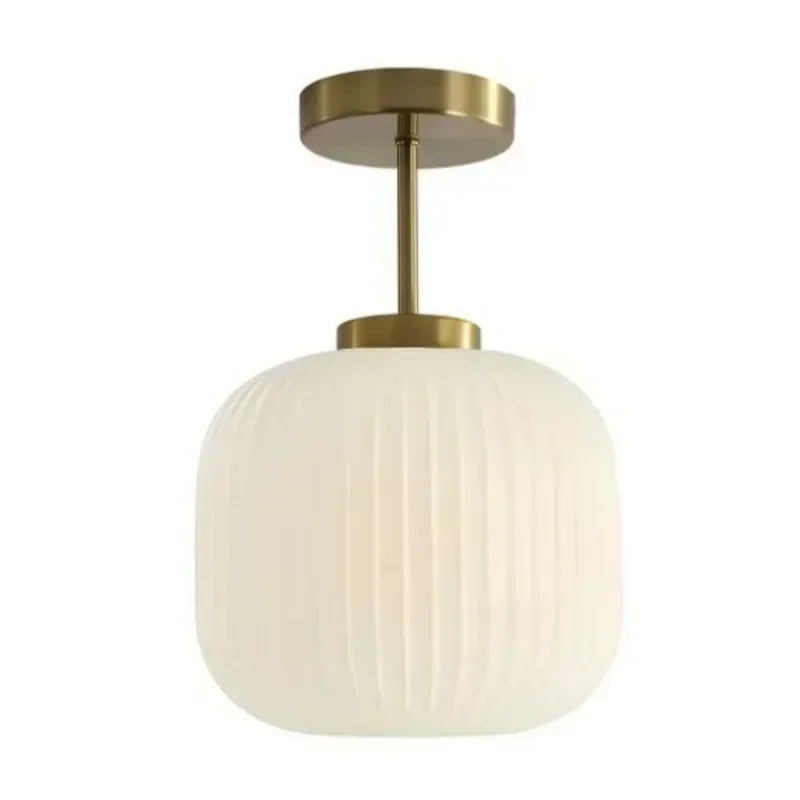 Ripple Lantern - Classic Glass Ceiling Flush Light