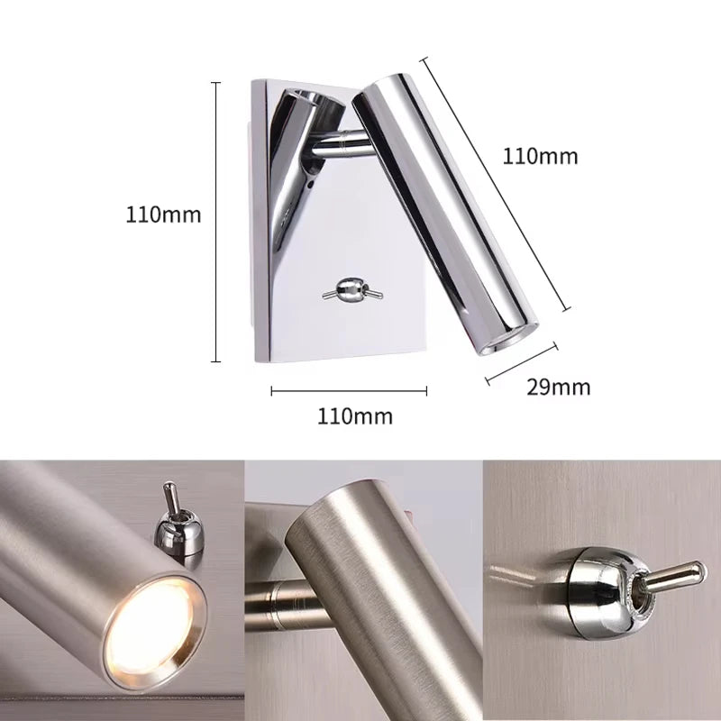 Stellaris Spot Square - Adjustable Wall Light Spotlight