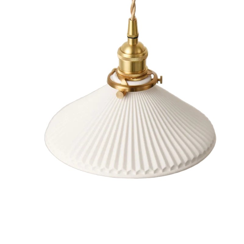 Cream Cone - Ceramic Pendant Light
