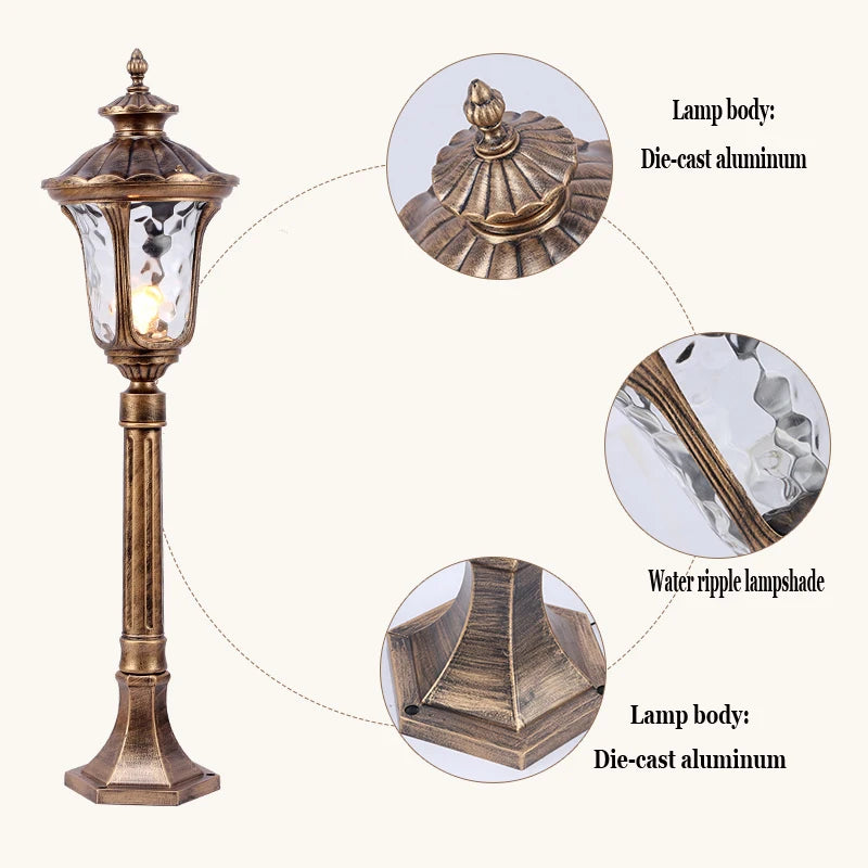 Abbey Pole - Outdoor Pillar Light Waterproof IP65